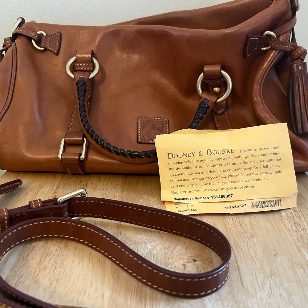 Dooney & Bourke Brown Florentine Leather Satchel